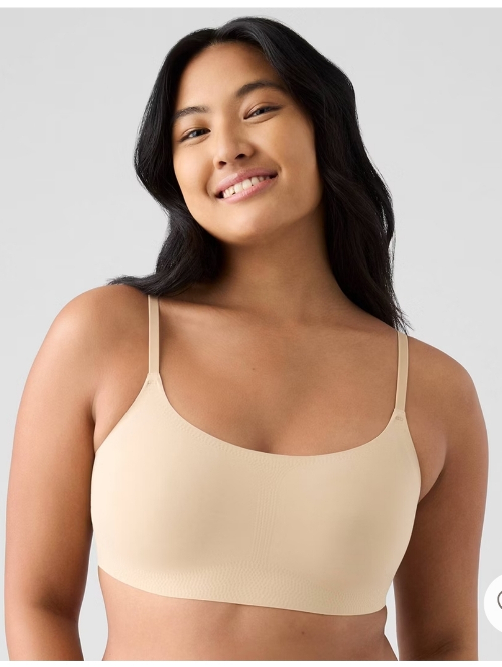 NWT True & Co True Everybody Adjustable Strap Scoop Bra Bralette Sz L